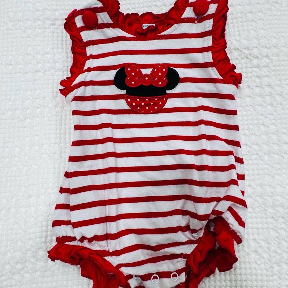 Red & White Striped Toddler One-Piece Romper